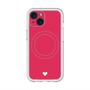 スリムプロテクションプレミアムケース with MagSafe［ オリジナル - 推し色ハート - レッド ］