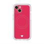 スリムプロテクションプレミアムケース with MagSafe［ オリジナル - 推し色ハート - レッド ］