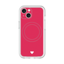 スリムプロテクションプレミアムケース with MagSafe［ オリジナル - 推し色ハート - レッド ］