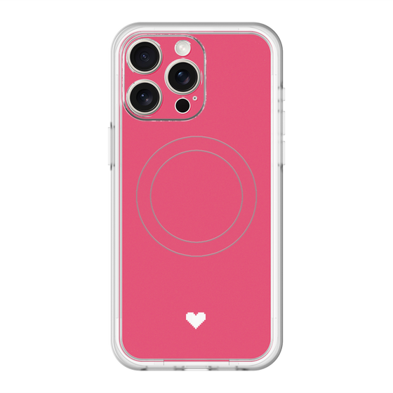 スリムプロテクションプレミアムケース with MagSafe［ オリジナル - 推し色ハート - レッド ］