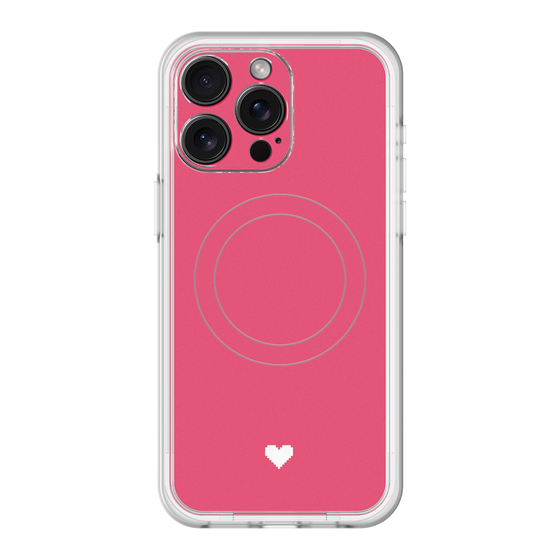 スリムプロテクションプレミアムケース with MagSafe［ オリジナル - 推し色ハート - レッド ］