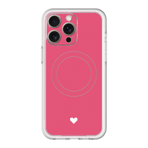スリムプロテクションプレミアムケース with MagSafe［ オリジナル - 推し色ハート - レッド ］