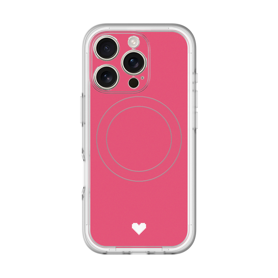 スリムプロテクションプレミアムケース with MagSafe［ オリジナル - 推し色ハート - レッド ］