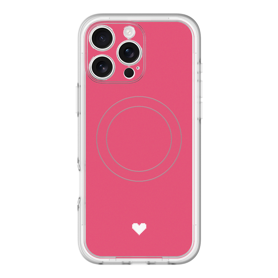 スリムプロテクションプレミアムケース with MagSafe［ オリジナル - 推し色ハート - レッド ］