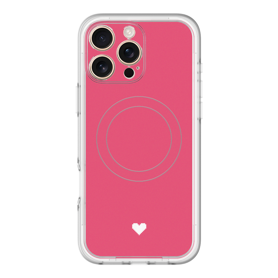 スリムプロテクションプレミアムケース with MagSafe［ オリジナル - 推し色ハート - レッド ］