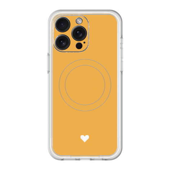 スリムプロテクションプレミアムケース with MagSafe［ オリジナル - 推し色ハート - オレンジ ］