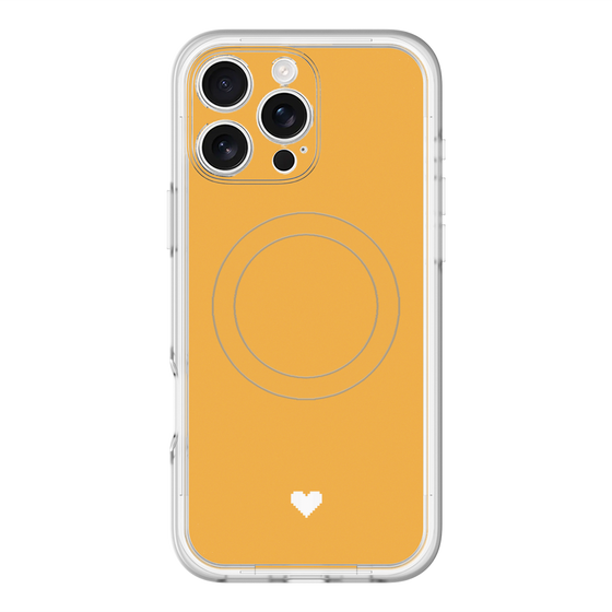 スリムプロテクションプレミアムケース with MagSafe［ オリジナル - 推し色ハート - オレンジ ］