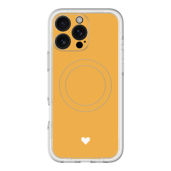 スリムプロテクションプレミアムケース with MagSafe［ オリジナル - 推し色ハート - オレンジ ］
