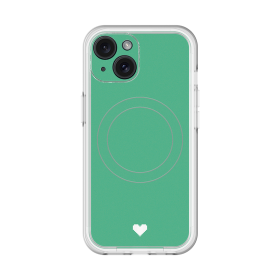 スリムプロテクションプレミアムケース with MagSafe［ オリジナル - 推し色ハート - グリーン ］