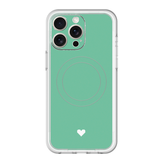 スリムプロテクションプレミアムケース with MagSafe［ オリジナル - 推し色ハート - グリーン ］