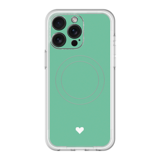 スリムプロテクションプレミアムケース with MagSafe［ オリジナル - 推し色ハート - グリーン ］