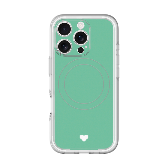 スリムプロテクションプレミアムケース with MagSafe［ オリジナル - 推し色ハート - グリーン ］