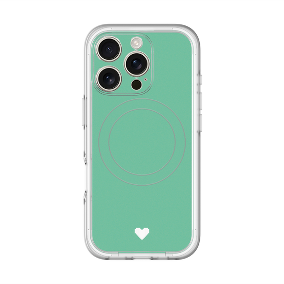 スリムプロテクションプレミアムケース with MagSafe［ オリジナル - 推し色ハート - グリーン ］
