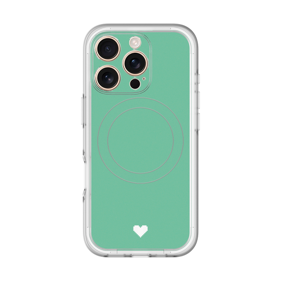スリムプロテクションプレミアムケース with MagSafe［ オリジナル - 推し色ハート - グリーン ］
