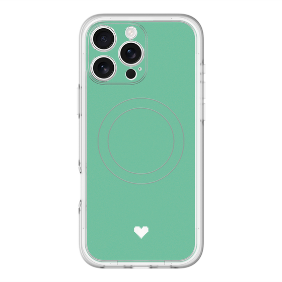 スリムプロテクションプレミアムケース with MagSafe［ オリジナル - 推し色ハート - グリーン ］