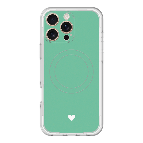 スリムプロテクションプレミアムケース with MagSafe［ オリジナル - 推し色ハート - グリーン ］