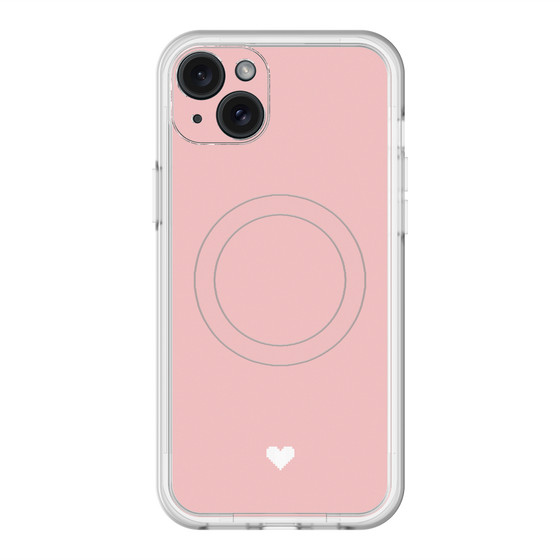 スリムプロテクションプレミアムケース with MagSafe［ オリジナル - 推し色ハート - ピンク ］
