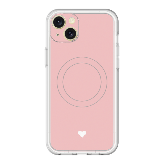 スリムプロテクションプレミアムケース with MagSafe［ オリジナル - 推し色ハート - ピンク ］
