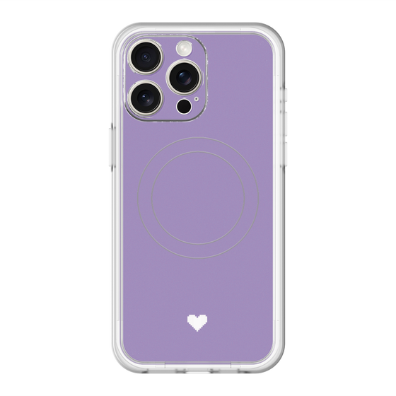 スリムプロテクションプレミアムケース with MagSafe［ オリジナル - 推し色ハート - パープル ］