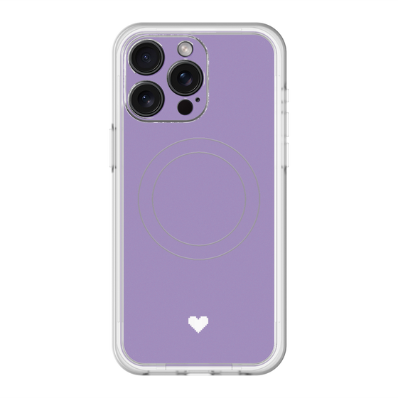 スリムプロテクションプレミアムケース with MagSafe［ オリジナル - 推し色ハート - パープル ］