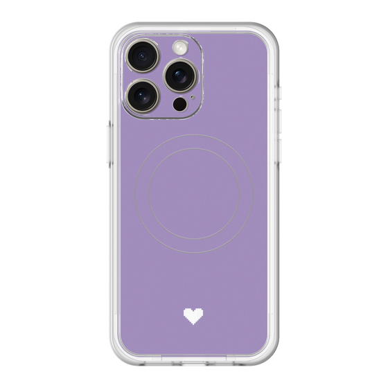 スリムプロテクションプレミアムケース with MagSafe［ オリジナル - 推し色ハート - パープル ］