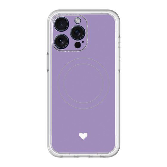 スリムプロテクションプレミアムケース with MagSafe［ オリジナル - 推し色ハート - パープル ］