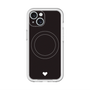スリムプロテクションプレミアムケース with MagSafe［ オリジナル - 推し色ハート - ブラック ］