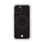 スリムプロテクションプレミアムケース with MagSafe［ オリジナル - 推し色ハート - ブラック ］