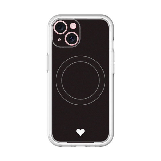 スリムプロテクションプレミアムケース with MagSafe［ オリジナル - 推し色ハート - ブラック ］
