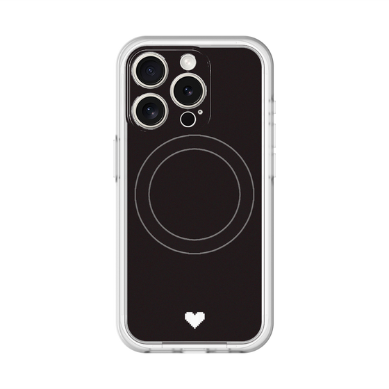 スリムプロテクションプレミアムケース with MagSafe［ オリジナル - 推し色ハート - ブラック ］
