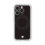 スリムプロテクションプレミアムケース with MagSafe［ オリジナル - 推し色ハート - ブラック ］