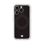 スリムプロテクションプレミアムケース with MagSafe［ オリジナル - 推し色ハート - ブラック ］
