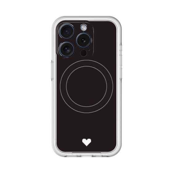 スリムプロテクションプレミアムケース with MagSafe［ オリジナル - 推し色ハート - ブラック ］