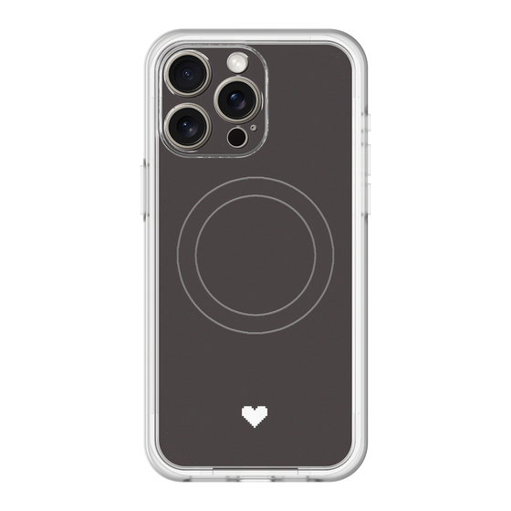 スリムプロテクションプレミアムケース with MagSafe［ オリジナル - 推し色ハート - ブラック ］