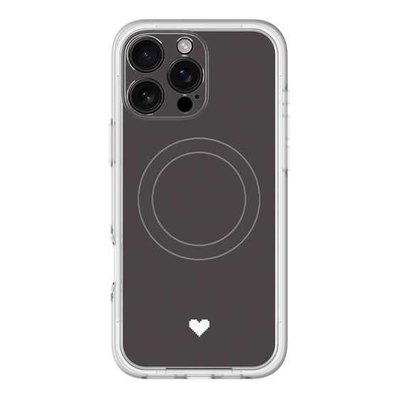 スリムプロテクションプレミアムケース with MagSafe［ オリジナル - 推し色ハート - ブラック ］
