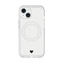 スリムプロテクションプレミアムケース with MagSafe［ オリジナル - 推し色ハート - ホワイト ］