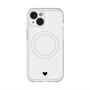 スリムプロテクションプレミアムケース with MagSafe［ オリジナル - 推し色ハート - ホワイト ］