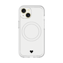 スリムプロテクションプレミアムケース with MagSafe［ オリジナル - 推し色ハート - ホワイト ］