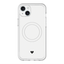 スリムプロテクションプレミアムケース with MagSafe［ オリジナル - 推し色ハート - ホワイト ］