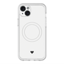 スリムプロテクションプレミアムケース with MagSafe［ オリジナル - 推し色ハート - ホワイト ］