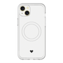 スリムプロテクションプレミアムケース with MagSafe［ オリジナル - 推し色ハート - ホワイト ］