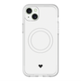 スリムプロテクションプレミアムケース with MagSafe［ オリジナル - 推し色ハート - ホワイト ］