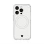 スリムプロテクションプレミアムケース with MagSafe［ オリジナル - 推し色ハート - ホワイト ］
