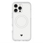 スリムプロテクションプレミアムケース with MagSafe［ オリジナル - 推し色ハート - ホワイト ］