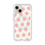 スリムプロテクションプレミアムケース with MagSafe［ オリジナル - 推し色水玉 - ピンク ］