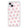 スリムプロテクションプレミアムケース with MagSafe［ オリジナル - 推し色水玉 - ピンク ］