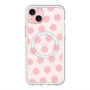 スリムプロテクションプレミアムケース with MagSafe［ オリジナル - 推し色水玉 - ピンク ］