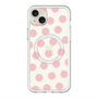 スリムプロテクションプレミアムケース with MagSafe［ オリジナル - 推し色水玉 - ピンク ］