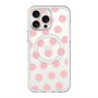 スリムプロテクションプレミアムケース with MagSafe［ オリジナル - 推し色水玉 - ピンク ］