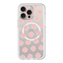 スリムプロテクションプレミアムケース with MagSafe［ オリジナル - 推し色水玉 - ピンク ］